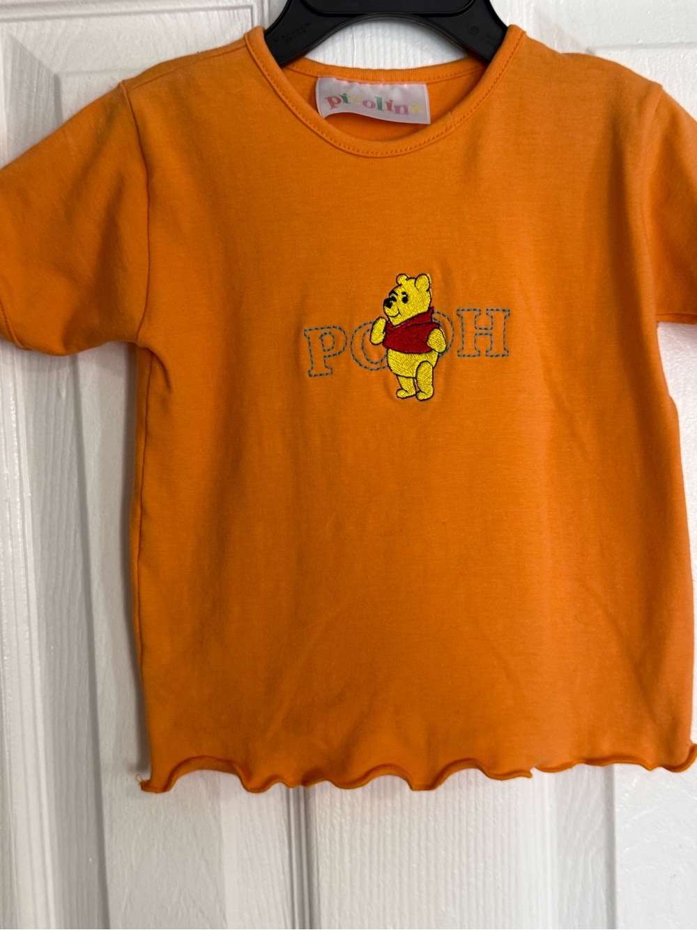 Picolina Winnie the Pooh Embroidered Y2K Top Made in Mexico size 2